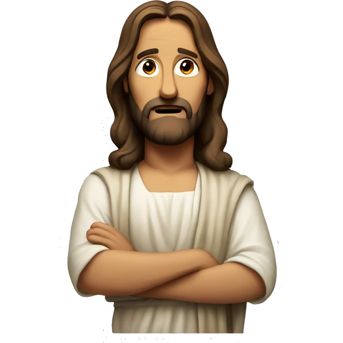jesus shrugging emoji