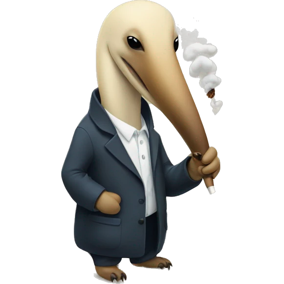 Anteater smoking emoji
