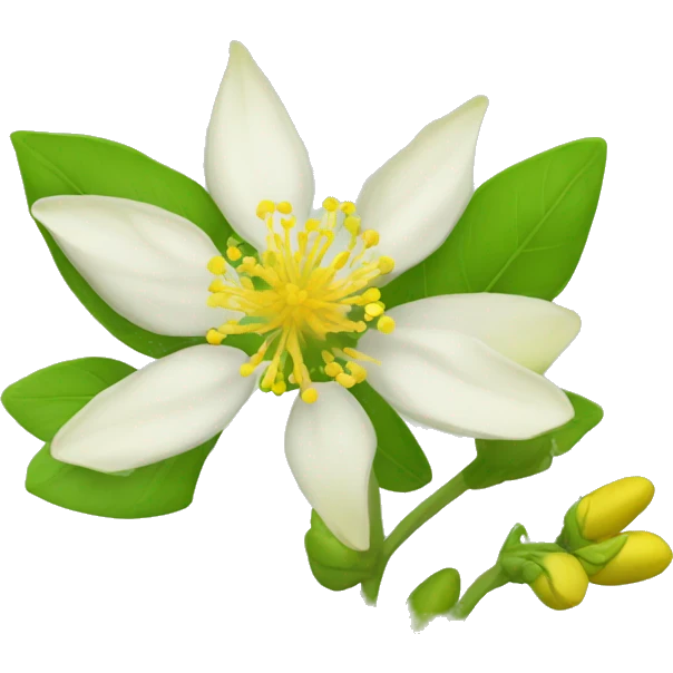 Ashwagandha flower with greenish-yellow petals and a central yellow stamens emojis emoji