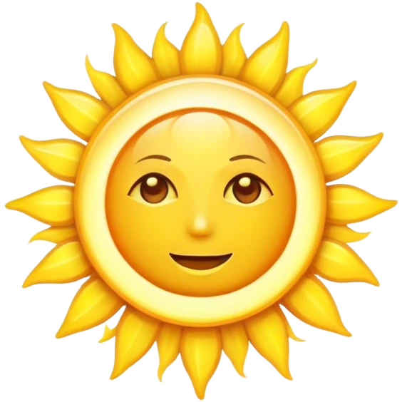 hot sun emoji