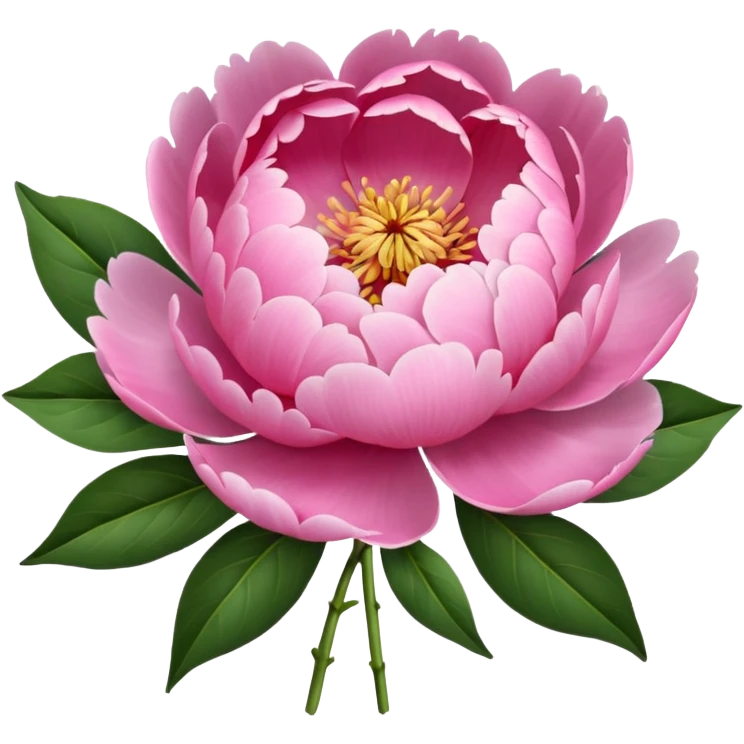 Create a peony flower buket emoji emoji