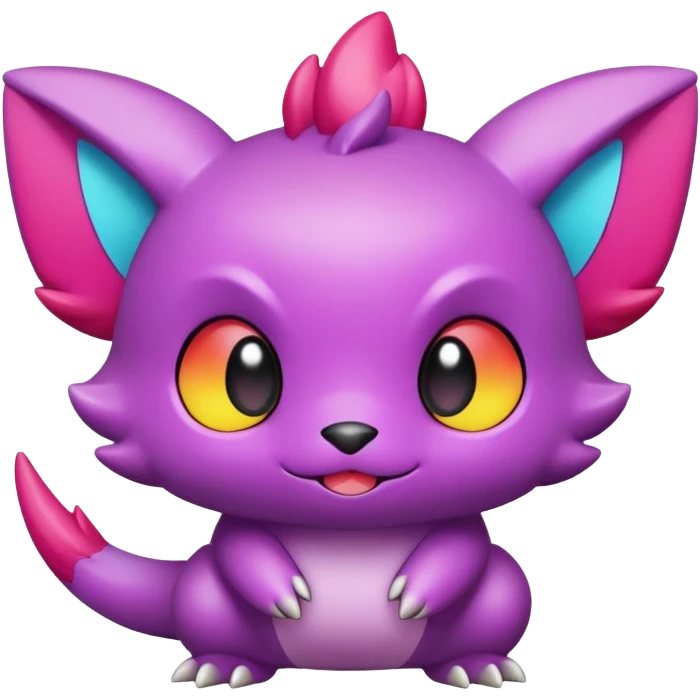 Cute kawaii chibi Fakémon-creature emoji