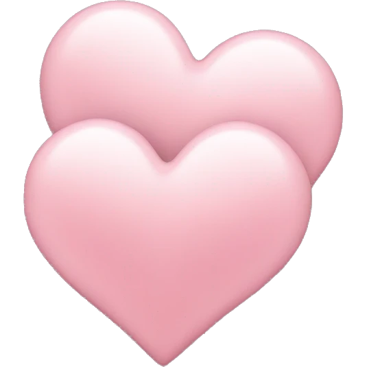 3 light pink hearts emoji