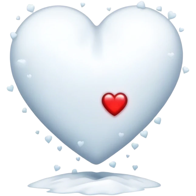 Snow heart emoji