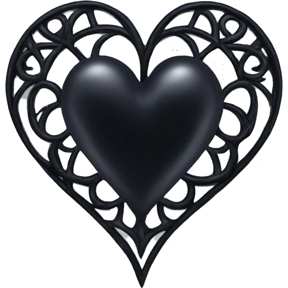 Gothic heart emoji