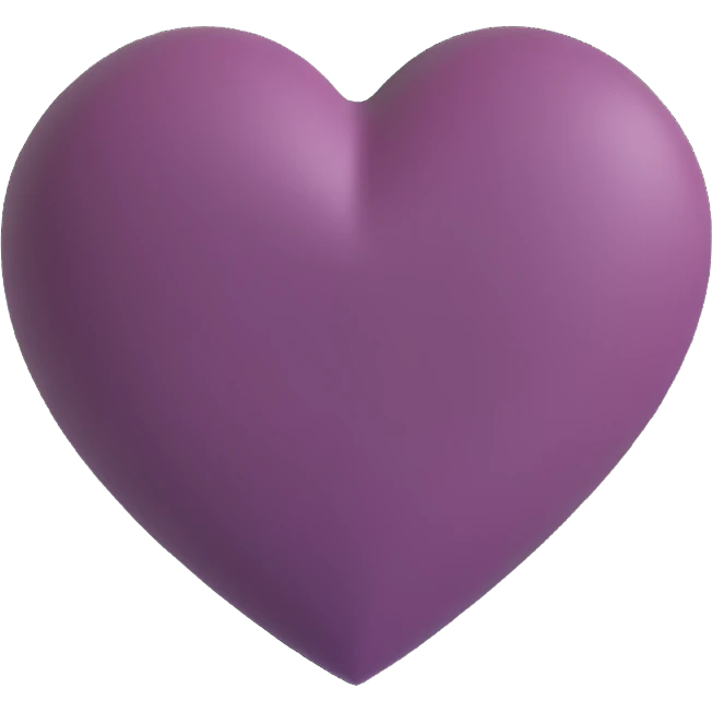 Dark mauve heart emoji