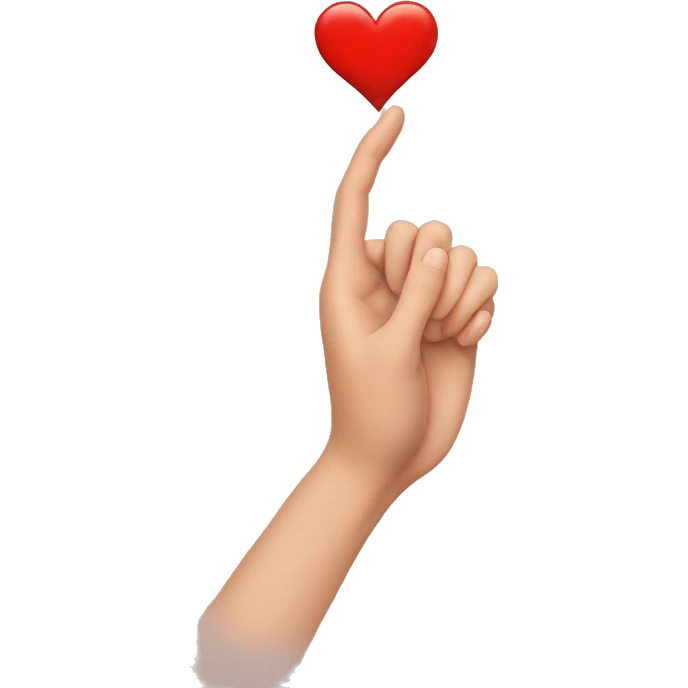 Hand hearts emoji