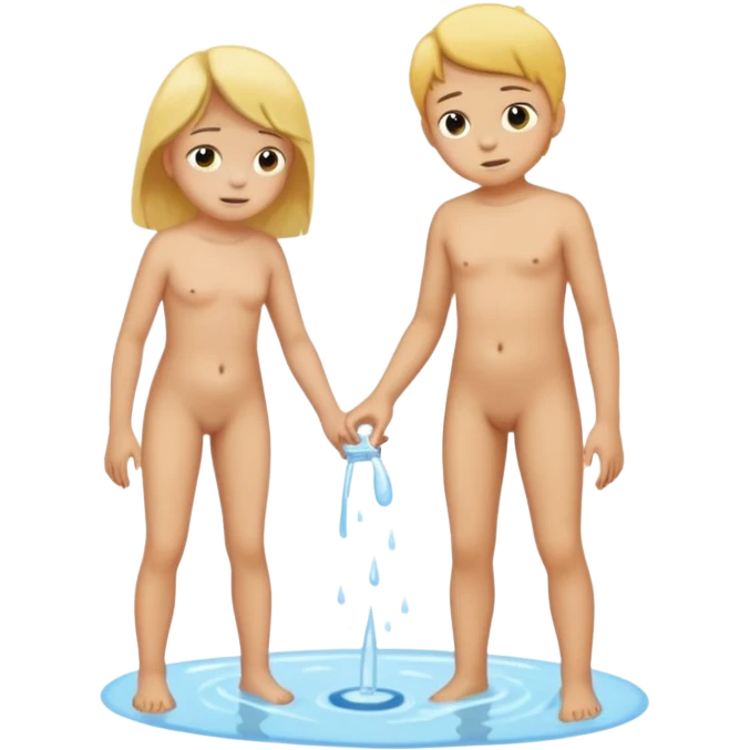 12 year old child girl naked  peeing  with a 12 year old boy  emoji