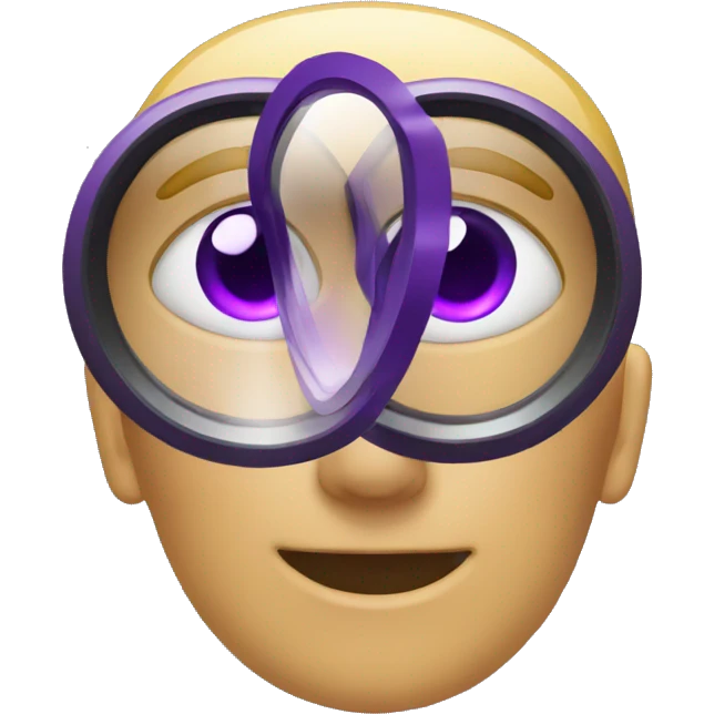 Purple search lens  emoji