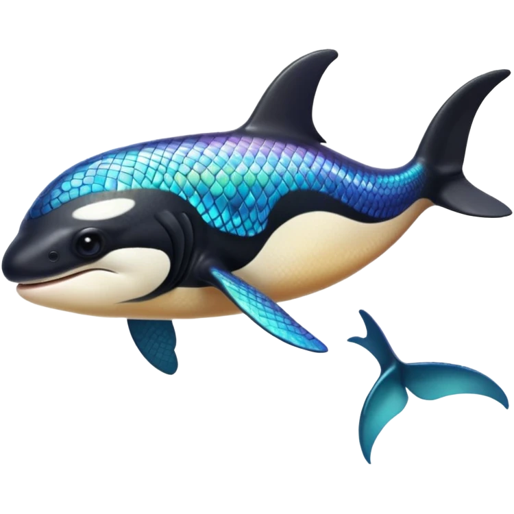orca mixed with camelion emoji