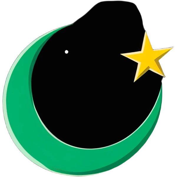 Islamic star and crescent symbol emoji