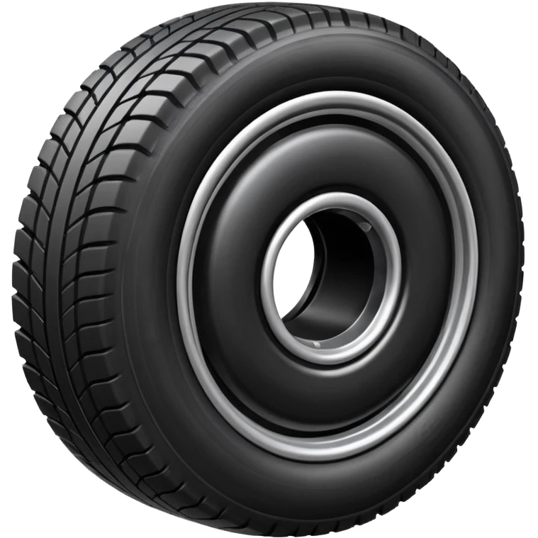 please draw me a emoji of tire - inside the manufacturing factory - getting inspected by machine not the human  emoji