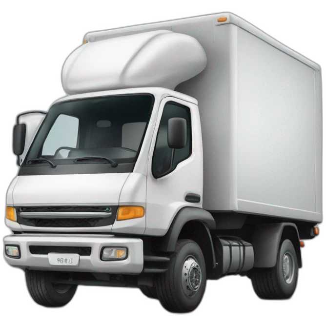 camion vrac vu  sur le coté emoji