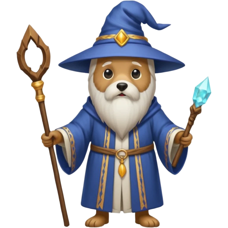 Dog wizard emoji