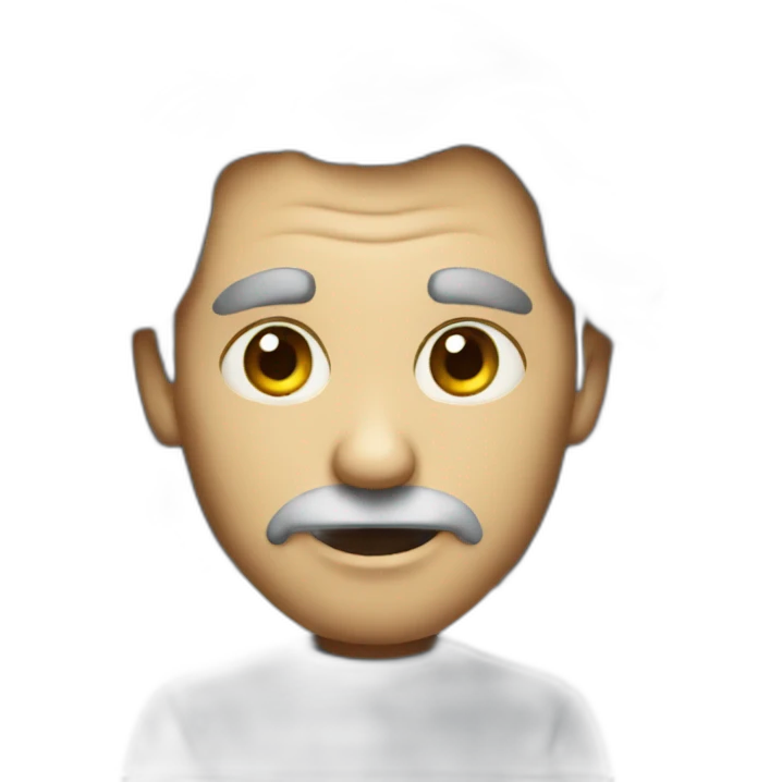 Creepy man emoji