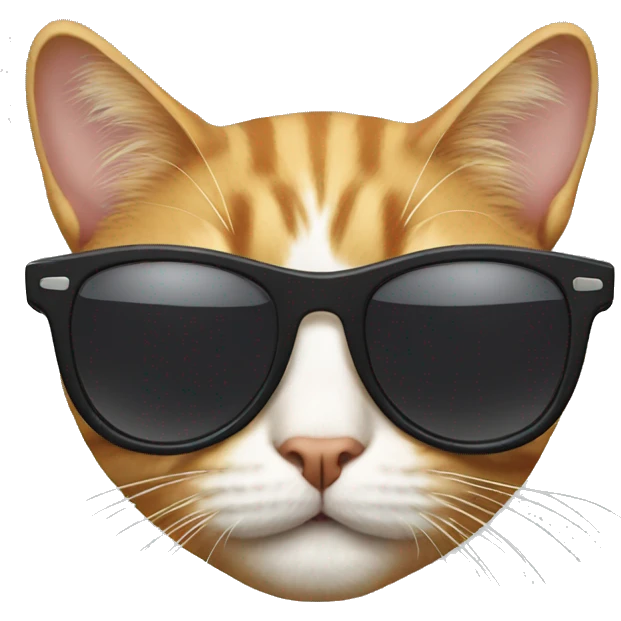 Cat with sunglasses emoji