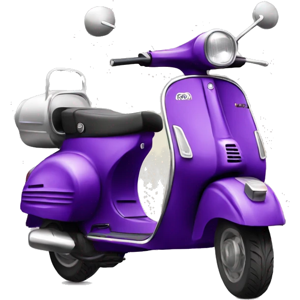 Purple Vespa  emoji