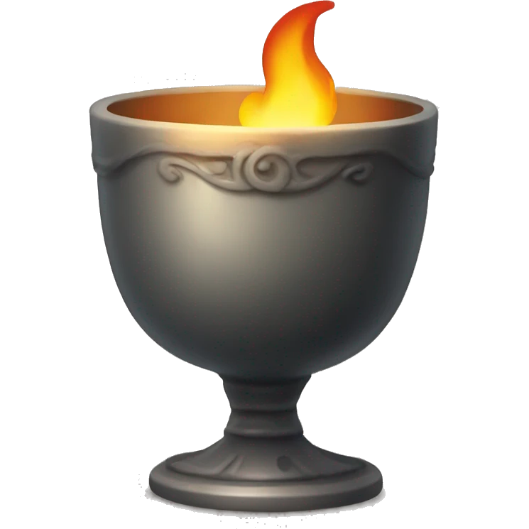 goblet with flame emoji