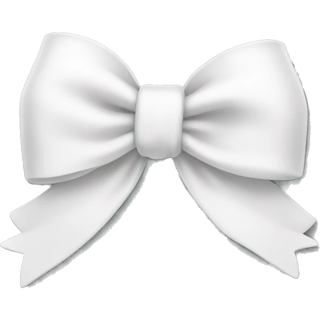 White bow emoji
