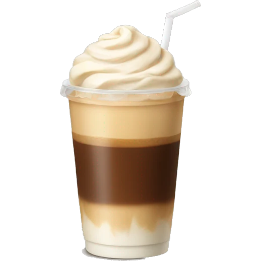 remove cover-Iced coffee on the cream emoji