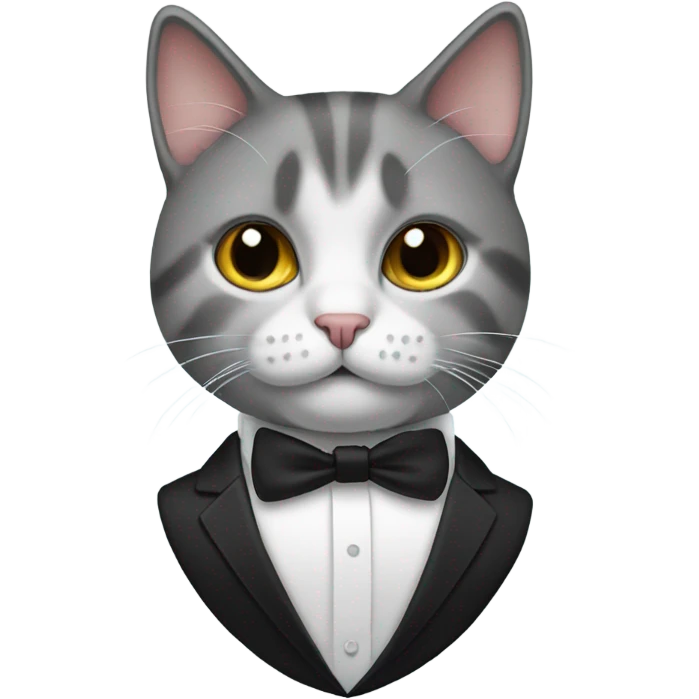 Cat in tuxedo emoji