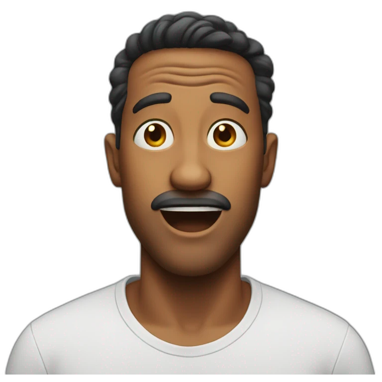 Surprised man emoji