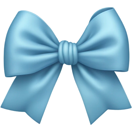 blue bow #f0ffff emoji