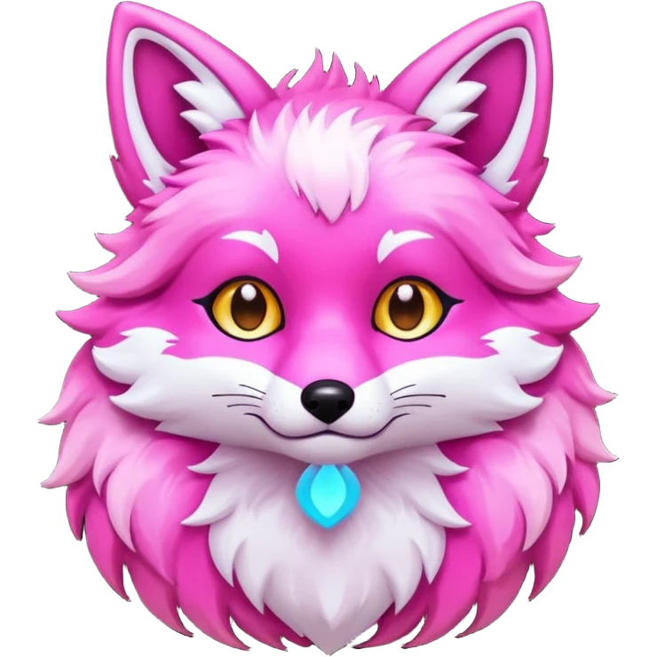 pink kitsune emoji