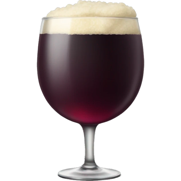 a red wine with full topping emoji