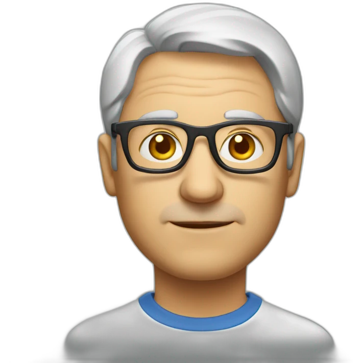 middle aged swedish man with glasses emoji