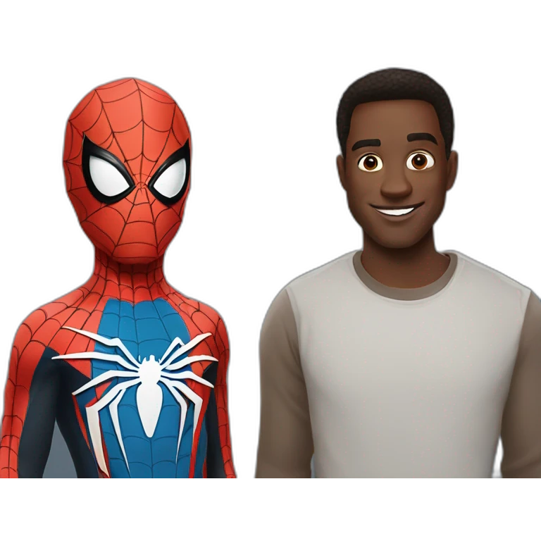 Spider man and miles emoji