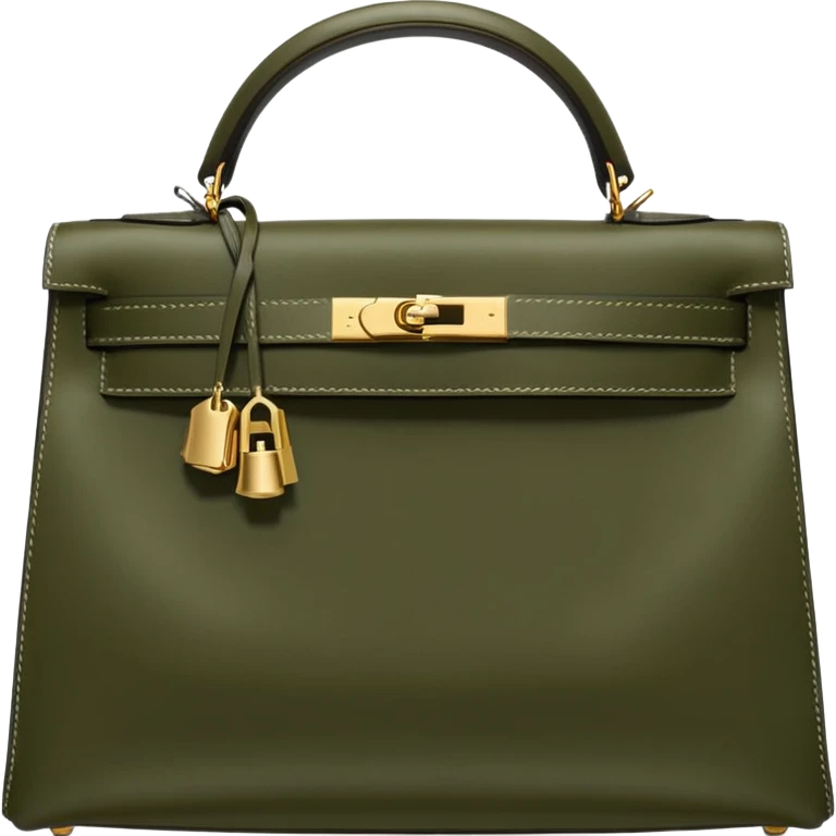 hermes kelly olive color bag emoji
