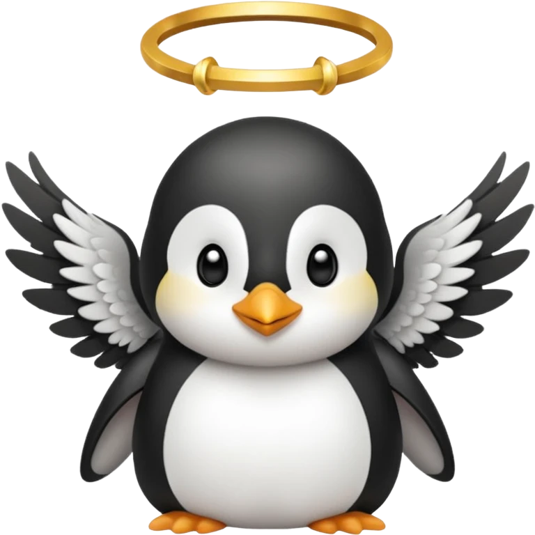 penguin angel emoji