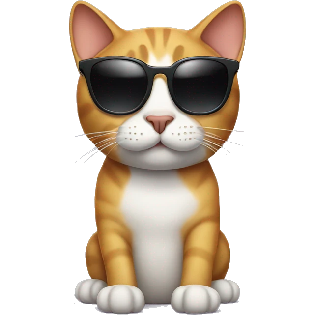 Cat with sunglasses emoji