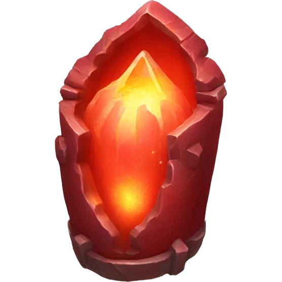 a glowing red magical artifact emoji