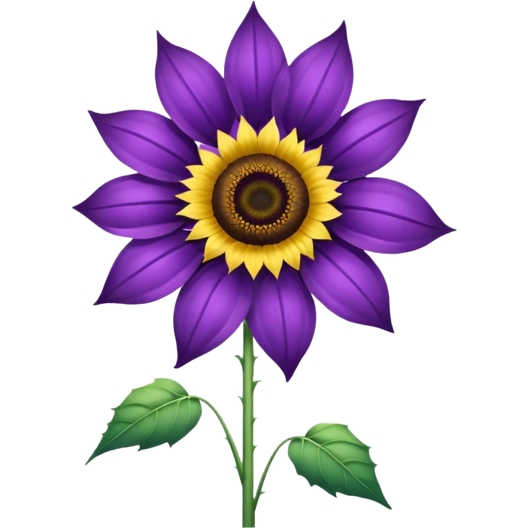 Purple sunflower  emoji