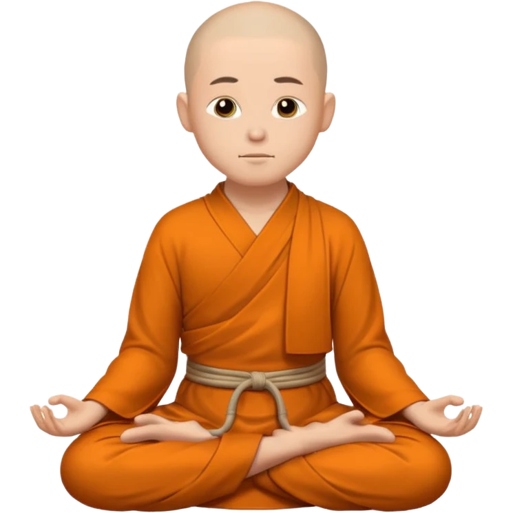 monk meditating emoji