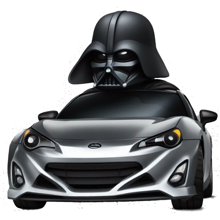 Darth Vader and Batman’s Scion FR-S  emoji
