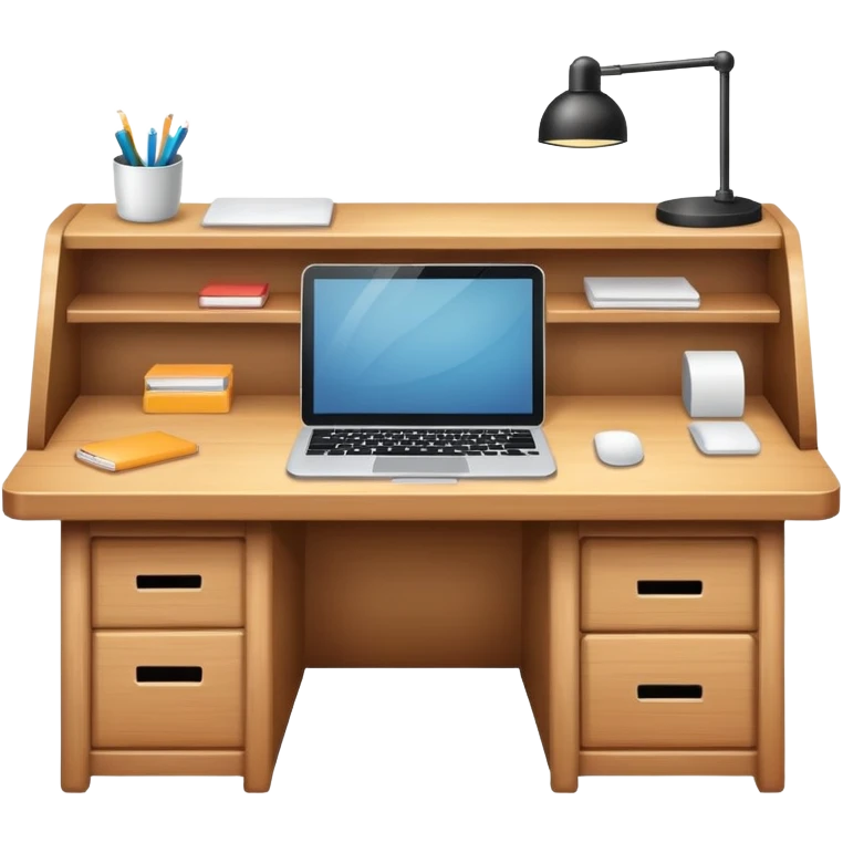 realistic computer desk cute emoji