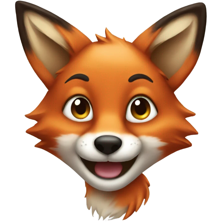 Young fox emoji