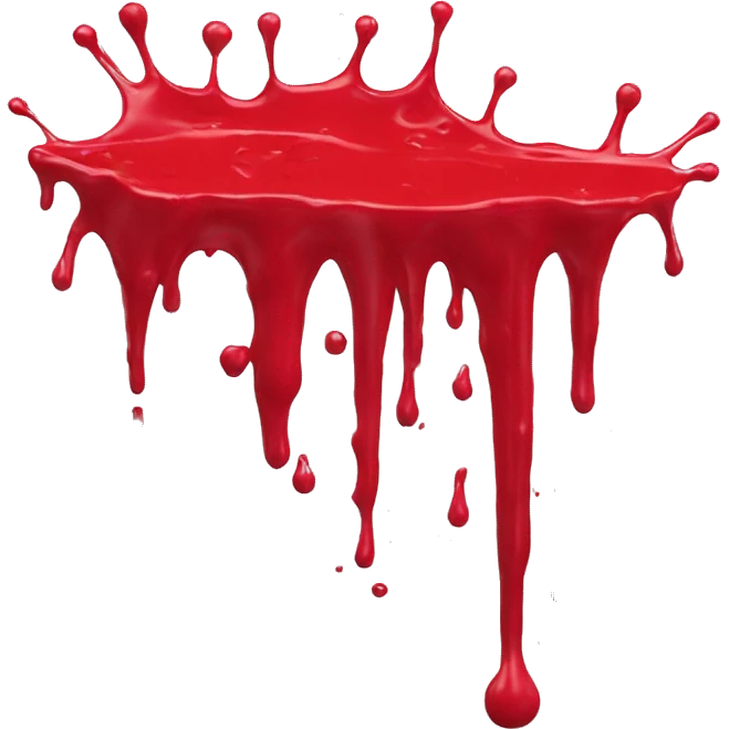 Red paint splash splatter drip emoji