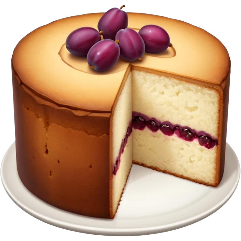 plum cake emoji