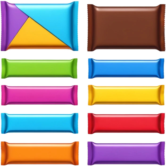 chocolate bar wrappers emoji