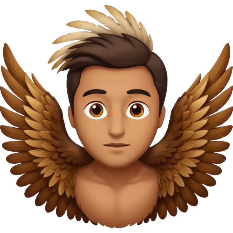 A man flying with wings emoji