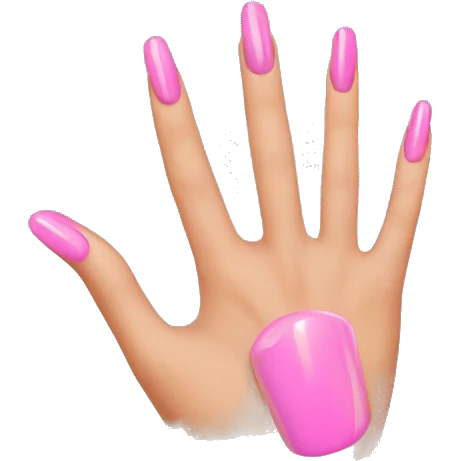 Pink nails  emoji