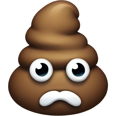 Poop with a monocle  emoji