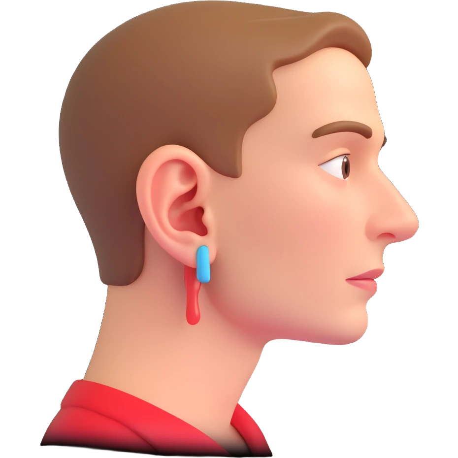 A person with ear pain emoji
