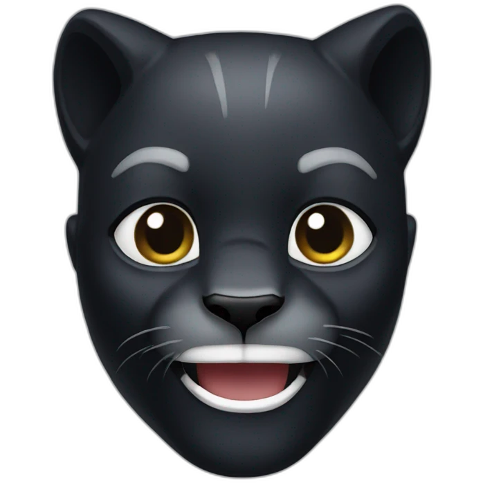 black panther happy emoji