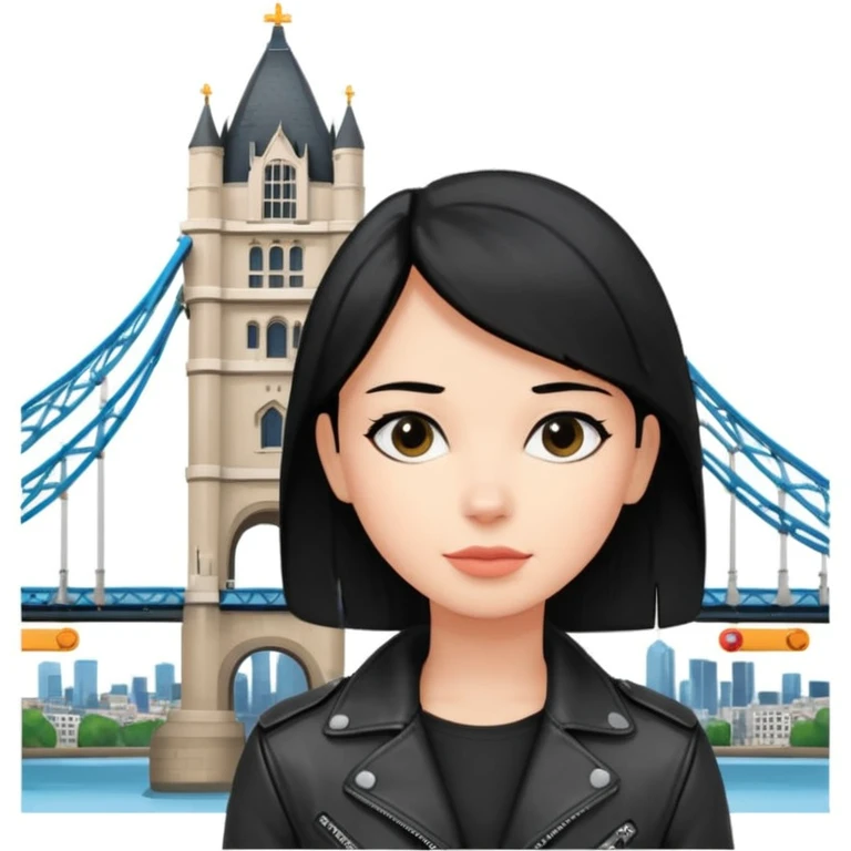 quelqu'un qui admire la vue depuis un point panoramique avec une ville avec des gratte ciel et Tower Bridge en contrebas. la personne est en hauteur et admire la vue depuis en haut
 emoji