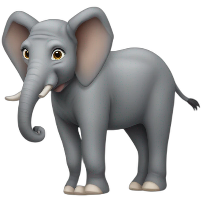 Elephant donkey hybrid emoji